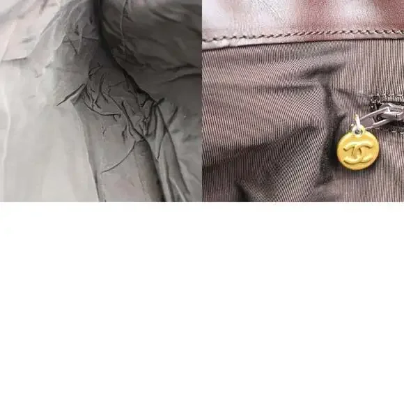 Chanel Canvas Vintage CC With Leather Tote Beige - Picture 6 of 6